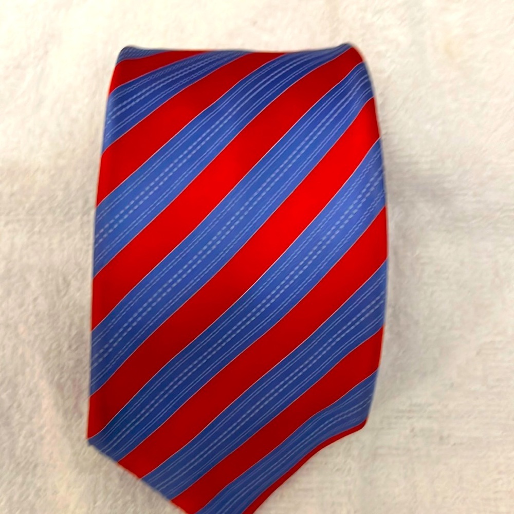 Stefano ricci blue and red stripe tie